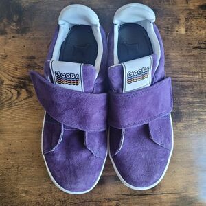 Goats Womens Purple The 918 Suede Strap Slip-On Platform Sneakers Size 7.5